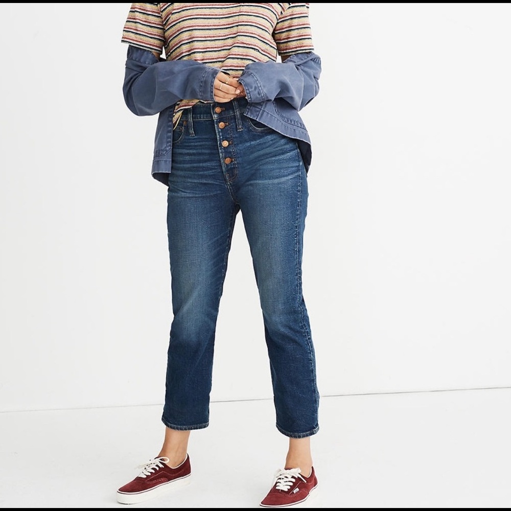 Madewell The Perfect Vintage Jean Clearview Wash Button-Front Size 26